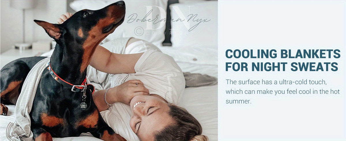 Cooling Blanket Arc-Chill Cool 3.0 Fiber Q-Max Over 0.5 Absorbs Body Heat for Hot Sleepers Night Sweats Lightweight Summer Double-Sided Hypoallergenic Throw Twin Queen King Blue Gray