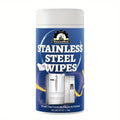 Stainless Steel Cleaning Wipes for Kitchen, Citric Acid Formula Deep Cleans Grease & Grime from Appliances, Sinks & Fixtures, Gentle on Hands Quick Kitchen Cleaning Wipes