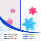 Toilet Bowl Cleaner Gel Stamps with Dispenser – Dissolves Yellow Scale, Water & Urine Stains, Auto-Release Per Flush, Air Freshening Scent, for Toilet, Wash Basin, Bathroom & RV