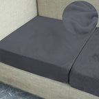 Velvet Stretch Cushion Cover Slipcover for Sofa Armchair Living Room Seat Cushion Protector Plush Couch Cover 1 2 3 Seater