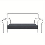 Velvet Stretch Cushion Cover Slipcover for Sofa Armchair Living Room Seat Cushion Protector Plush Couch Cover 1 2 3 Seater