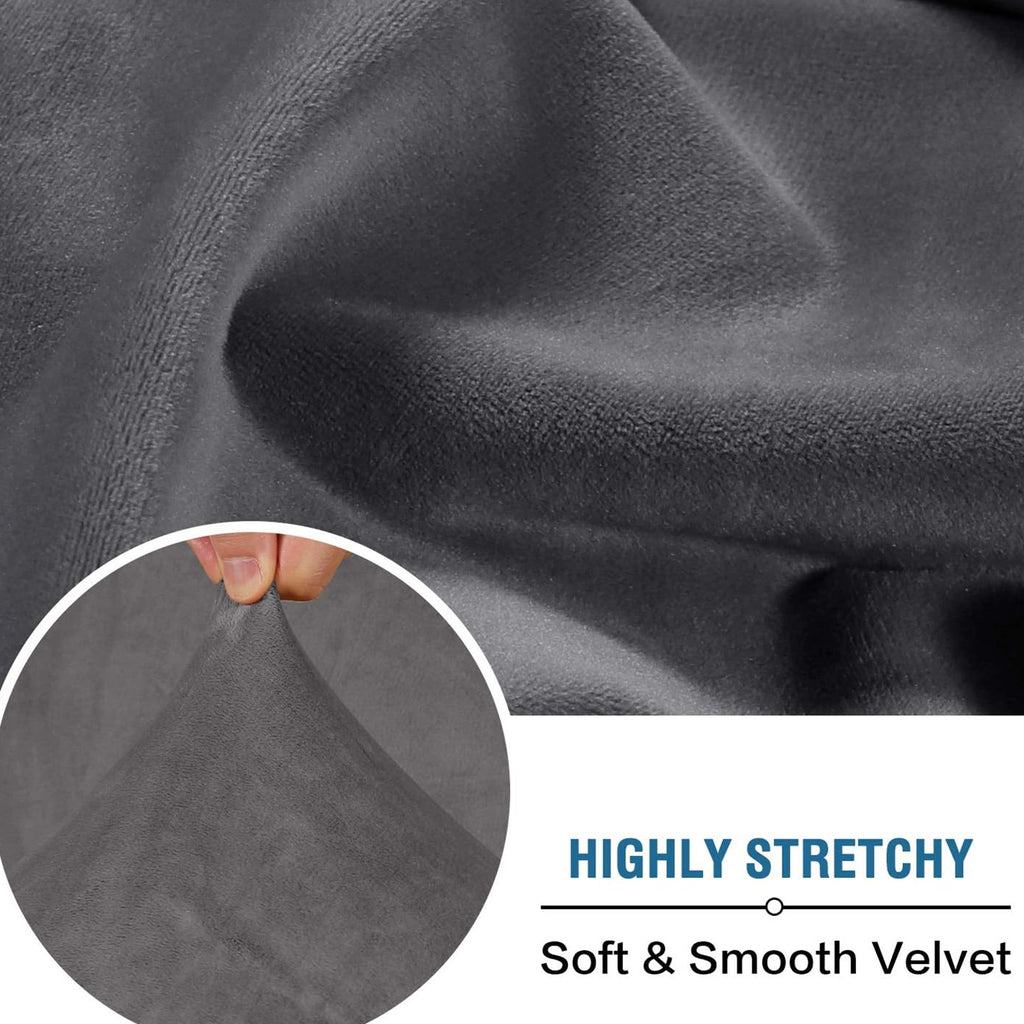 Velvet Stretch Cushion Cover Slipcover for Sofa Armchair Living Room Seat Cushion Protector Plush Couch Cover 1 2 3 Seater