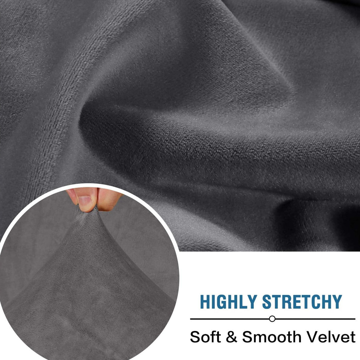 Velvet Stretch Cushion Cover Slipcover for Sofa Armchair Living Room Seat Cushion Protector Plush Couch Cover 1 2 3 Seater