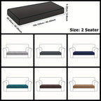 Velvet Stretch Cushion Cover Slipcover for Sofa Armchair Living Room Seat Cushion Protector Plush Couch Cover 1 2 3 Seater