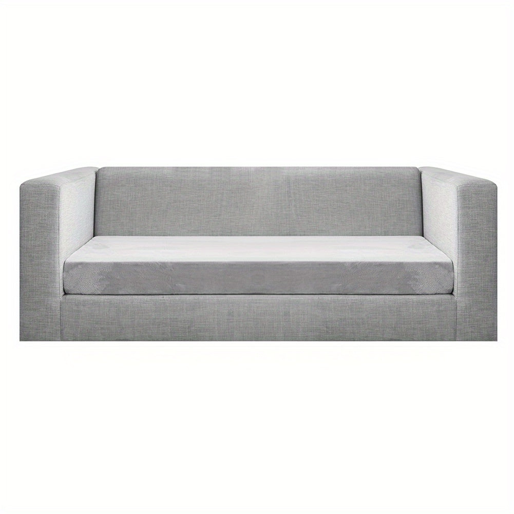 Velvet Stretch Cushion Cover Slipcover for Sofa Armchair Living Room Seat Cushion Protector Plush Couch Cover 1 2 3 Seater