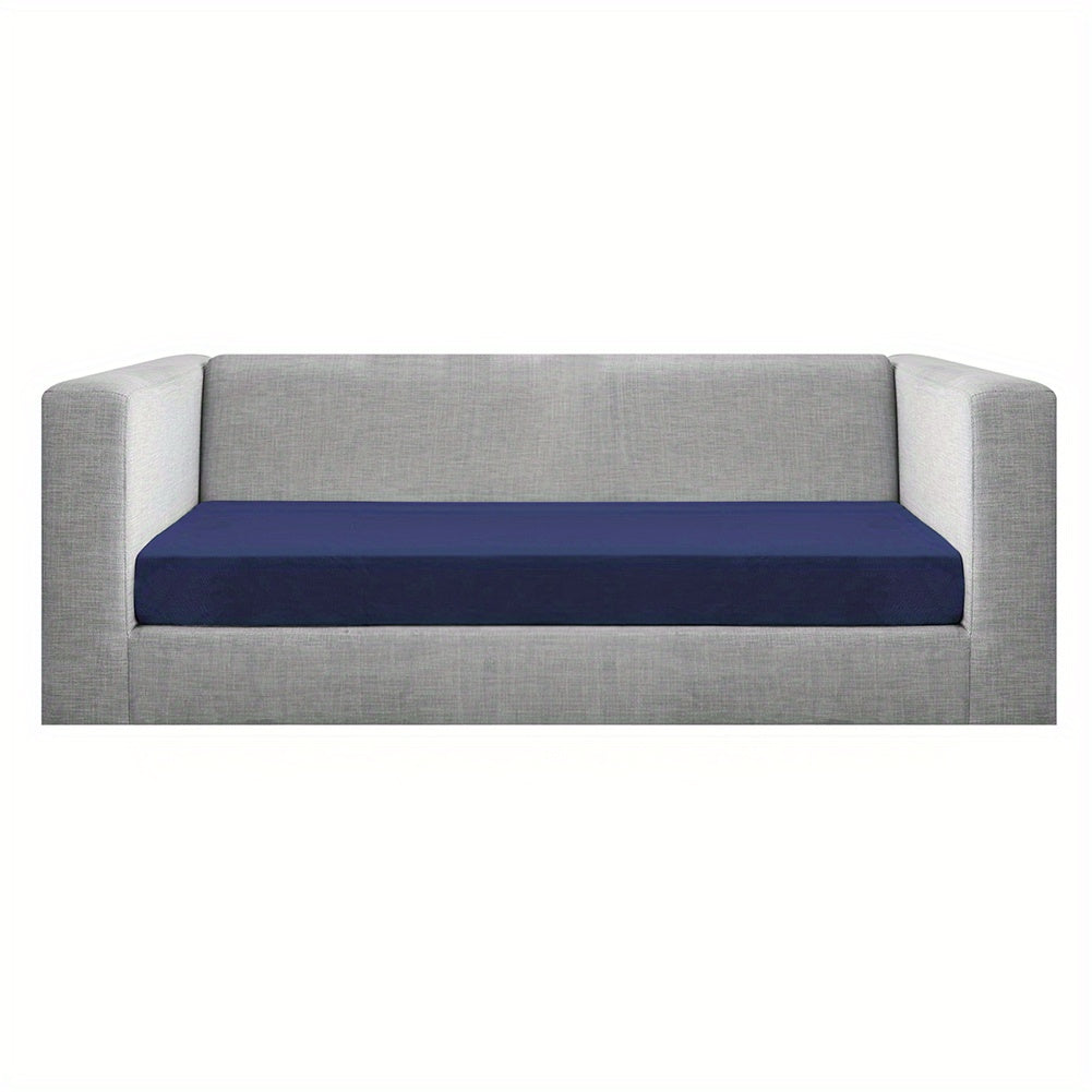 Velvet Stretch Cushion Cover Slipcover for Sofa Armchair Living Room Seat Cushion Protector Plush Couch Cover 1 2 3 Seater