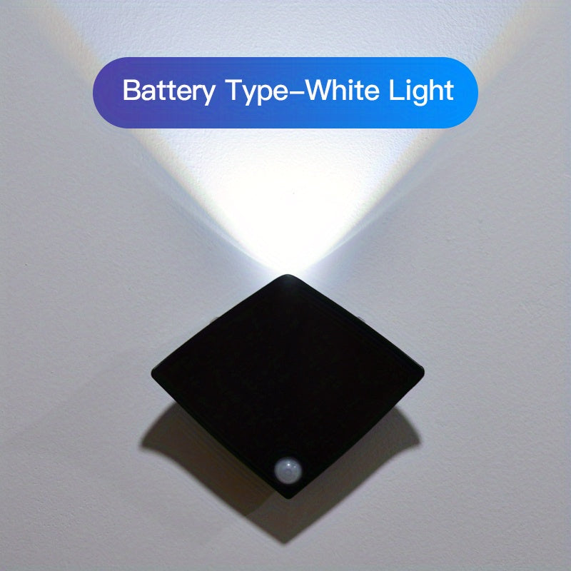 Magnetic LED Motion Sensor Night Light No-Drill Wall Light USB Rechargeable - Adjustable Brightness, IP44, Animal Art Design for Bedroom Hallway Cabinet Staircase Home Decor - Warm & White Options