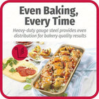 Golden Loaf Pan Set - 4 or 8 Piece, 33cm/12.99 Inch Nonstick Bread Pan for Oven Baking, Pound Cake, Toast & Holiday Baking, Bundle Options with Bread Box, Baking Pan & Cooling Rack