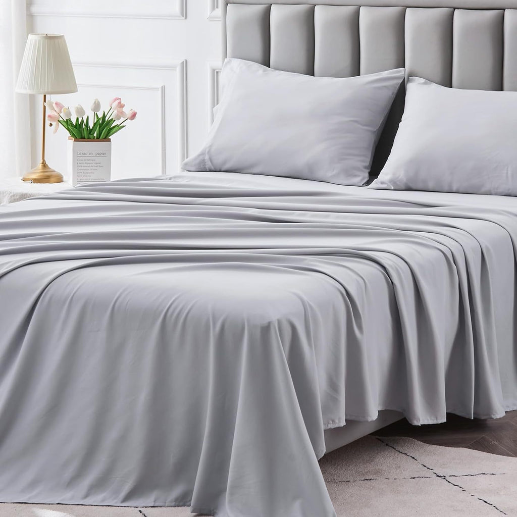 Luxury Microfiber Bed Sheet Set 4-Piece | Deep Pocket, Fade Resistant