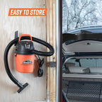 Wet Dry Vacuum Cleaner 1.5 Gallon 2 Peak HP – Portable Shop Vac with Blower Function, Compact for Car Interior, Garage & Home Use