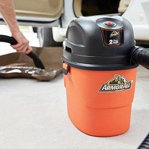 Wet Dry Vacuum Cleaner 1.5 Gallon 2 Peak HP – Portable Shop Vac with Blower Function, Compact for Car Interior, Garage & Home Use
