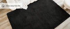 Black Fluffy Shag Area Rug – Ultra Soft Plush Non-Slip Non-Shedding Indoor Carpet for Living Room, Bedroom & Playroom – 4 Sizes