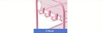 3-Tier Metal Rolling Cart with Wheels - Mesh Wire Utility Storage Trolley with 3 Hooks, Tool-Free Assembly, Rolling Shelving Unit for Kitchen, Bathroom, and Laundry Room