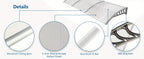 Polycarbonate Door Window Awning Canopy UPF50+ UV Rain Snow Protection Outdoor Entry Overhang 80x40 120x40 Hollow Sheet Clear Brown