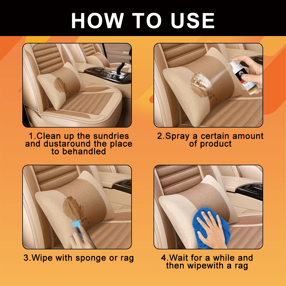 Surfactant Foam Fabric & Upholstery Spot Cleaner 6.76oz – Multi-Surface Stain Remover for Couch, Rug, Clothes, Car Seat, Mattress & Sofa | 1 to 5 Pack