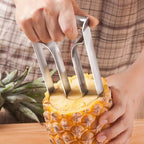 Pineapple Corer Slicer Stainless Steel Easy One-Twist Pineapple Cutter Tool with Comfortable Grip for Home Kitchen and Restaurant