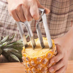 Pineapple Corer Slicer Stainless Steel Easy One-Twist Pineapple Cutter Tool with Comfortable Grip for Home Kitchen and Restaurant