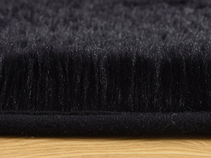 Black Ultra-Soft Fluffy Area Rug – High-Pile Non-Slip Velvet Carpet for Living Room, Bedroom & Playroom | 3x5 to 8x10 Ft