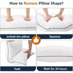Cooling Body Pillow 20x54 Inch for Adults - Large Firm Full Body Pillow Side Sleeper Pregnancy Pillow with Removable Washable Cover