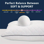 Cooling Body Pillow 20x54 Inch for Adults - Large Firm Full Body Pillow Side Sleeper Pregnancy Pillow with Removable Washable Cover