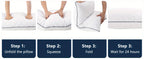 Cooling Body Pillow 20x54 Inch for Adults - Large Firm Full Body Pillow Side Sleeper Pregnancy Pillow with Removable Washable Cover