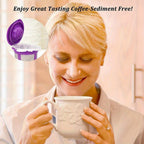 Disposable K Cup Coffee Paper Filters 100-400 Count – Compatible with Keurig Single Serve 1.0 & 2.0 and Reusable K Cup Pods, Heat-Resistant Paper Coffee Filters for Home, Office & Coffee Shops