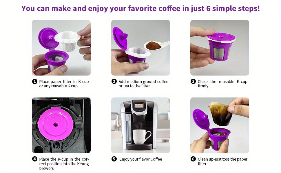 Disposable K Cup Coffee Paper Filters 100-400 Count – Compatible with Keurig Single Serve 1.0 & 2.0 and Reusable K Cup Pods, Heat-Resistant Paper Coffee Filters for Home, Office & Coffee Shops