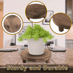 Rustic Wooden Display Risers Set of 3 – Farmhouse Cake Stand & Decorative Pedestals for Kitchen Counter, Home Decor, Christmas, Valentine’s Day & New Year Table Styling