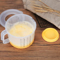 2.5L Mixing Bowl with Lid, Measuring Cup & Scale – Splash-Proof, Durable Plastic, 84.5oz Large Capacity for Salad, Baking & Food Storage