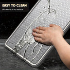 Stainless Steel Double-Sided Chopping Board with Mesh Design – Scratch-Resistant, Non-Slip, Dishwasher Safe Kitchen Cutting Board for Everyday Use & Holiday Meals, Diamond or Smooth Surface