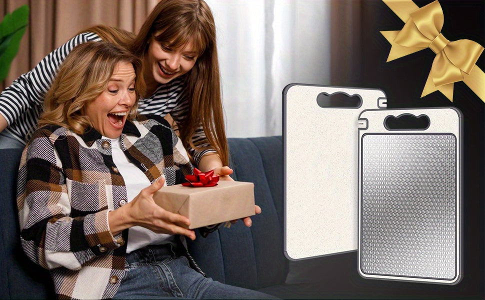 Stainless Steel Double-Sided Chopping Board with Mesh Design – Scratch-Resistant, Non-Slip, Dishwasher Safe Kitchen Cutting Board for Everyday Use & Holiday Meals, Diamond or Smooth Surface