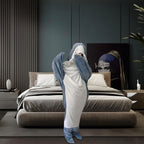 Wearable Shark Blanket – Soft Flannel Hooded Full-Body Onesie Pajama Blanket, Machine Washable, Funny Gift for Kids & Adults