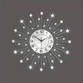 24-Inch Silent Wall Clock Minimalist Modern Wrought Iron – Large Non-Ticking Decorative Clock for Living Room, Kitchen, Bedroom & Bathroom