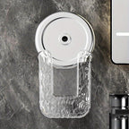 Wall-Mounted Wipe Dispenser Set of 2, Acrylic Toilet Paper & Wipe Storage Holder for Bathroom & Kitchen – Countertop-Clearing Wall Mount Tissue Box Organizer