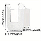 Wall-Mounted Wipe Dispenser Set of 2, Acrylic Toilet Paper & Wipe Storage Holder for Bathroom & Kitchen – Countertop-Clearing Wall Mount Tissue Box Organizer