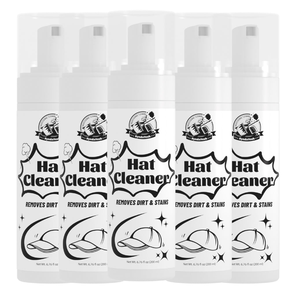 Hat Cleaner Foam Spray for Wool, Fur & Felt Hats – Removes Dirt, Fingerprints & Sweat Stains, 6.76 Fl Oz Fabric Hat Cleaning Solution