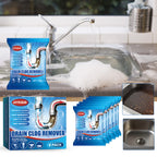 Drain Unblocker Powder Sachets 18 or 24-Pack – Powerful Blockage Removal, Dissolves Grease & Food Residue, Easy to Use, Prevents Clogging in Kitchen & Bathroom Drains