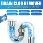 Drain Unblocker Powder Sachets 18 or 24-Pack – Powerful Blockage Removal, Dissolves Grease & Food Residue, Easy to Use, Prevents Clogging in Kitchen & Bathroom Drains