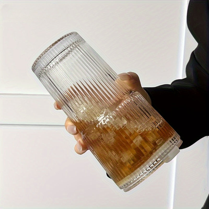 Glass Coffee Mug with Lid and Straw 20oz – Clear Summer Iced Drink Cup for Coffee, Tea & Smoothies – Travel Camping Drinkware, Gifts for Men & Women, Birthday, Holiday, Halloween, Christmas