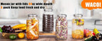 64oz Wide Mouth Mason Jars with Lids – 3 Pack Large Glass Canning Jars for Food Storage, Meal Prep, Pickling, Jam, Salad & Centerpieces, Airtight Seal, Dishwasher Safe