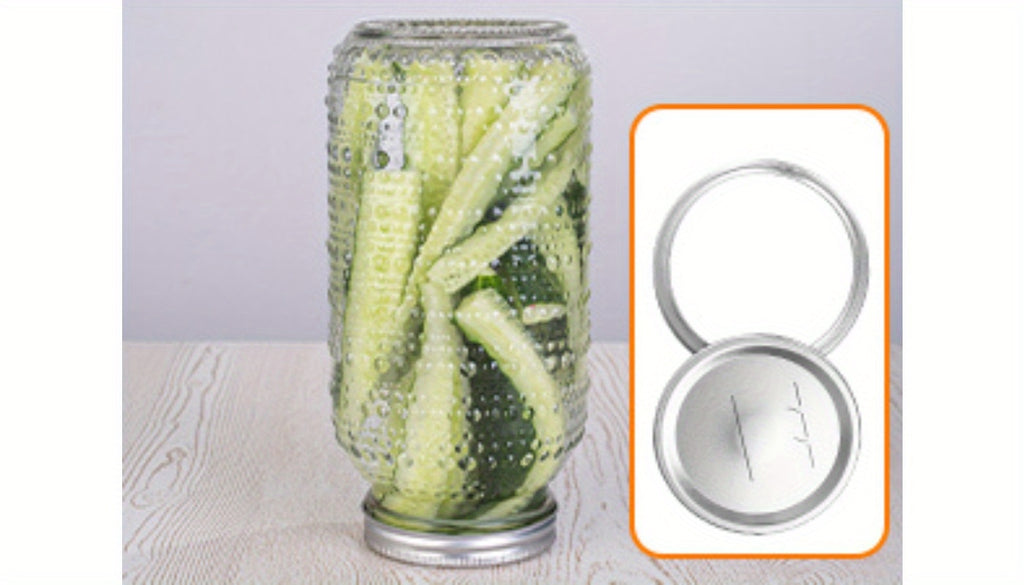 64oz Wide Mouth Mason Jars with Lids – 3 Pack Large Glass Canning Jars for Food Storage, Meal Prep, Pickling, Jam, Salad & Centerpieces, Airtight Seal, Dishwasher Safe