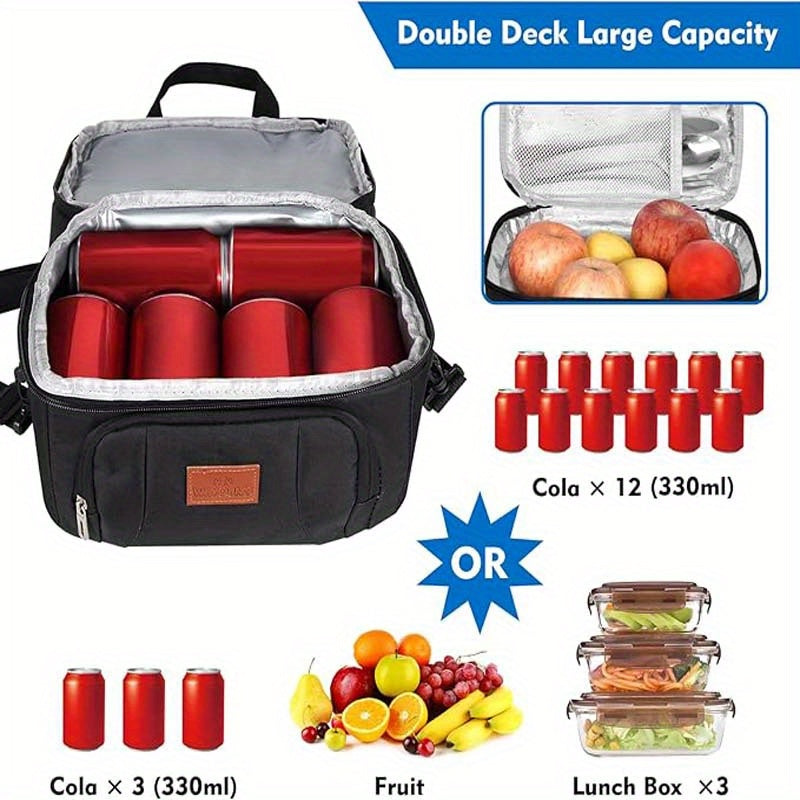 Insulated Lunch Bag Oxford Cloth Portable Multipurpose Lunch Box Bag – Thermal Food Bag for Work School Picnic Snack & Food Takeaway Tote