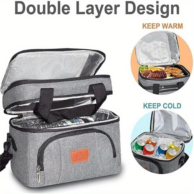 Insulated Lunch Bag Oxford Cloth Portable Multipurpose Lunch Box Bag – Thermal Food Bag for Work School Picnic Snack & Food Takeaway Tote