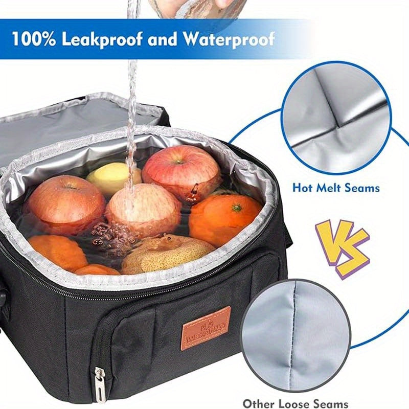 Insulated Lunch Bag Oxford Cloth Portable Multipurpose Lunch Box Bag – Thermal Food Bag for Work School Picnic Snack & Food Takeaway Tote