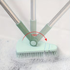 Long Handle Floor Scrub Brush 37.4 Inch – Detachable Stiff Bristle Shower Scrubber for Bathroom, Tile, Tub, Kitchen & Balcony | Heavy-Duty Wall & Floor Cleaning Brush