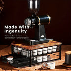 2-Tier K-Cup Coffee Pod Holder Stand | 48 Capsule Wood & Iron Coffee Station Organizer Space Saving Rack