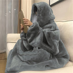 Double Sided Throw Blanket Super Soft Oversized Cozy Knit Blanket Machine Washable for Couch Bed Office Chair Pad Wearable Blanket Multiple Colors