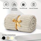 Soft Plush Throw Blanket – Thick Warm Fuzzy Cozy Blanket for Couch, Bed, Office & Travel | 4 Sizes, 4 Colors | Great for Gifts & Room Decor
