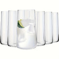 Large Water Glasses Set of 6 17.5oz – Clear Crystal Lightweight Borosilicate Drinking Glass Cups for Juice Iced Tea Mojito Kitchen Bar
