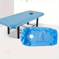 Disposable Massage Table Fitted Sheets Set of 5, Non-Woven Breathable 84.6" x 43.3" Single-Use Bed Covers for Beauty Salons, Spas & Skincare Treatments
